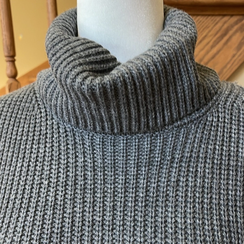 NWT KAREN KANE RELAXED FIT RIBBED SWEATER DRESS GRAY SIZE SMALL OVERSIZED - Picture 5 of 14